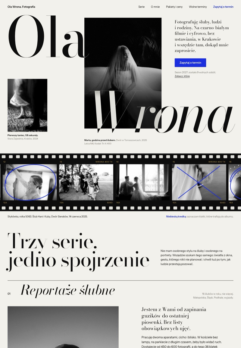 Przykładowa strona: Fotograf