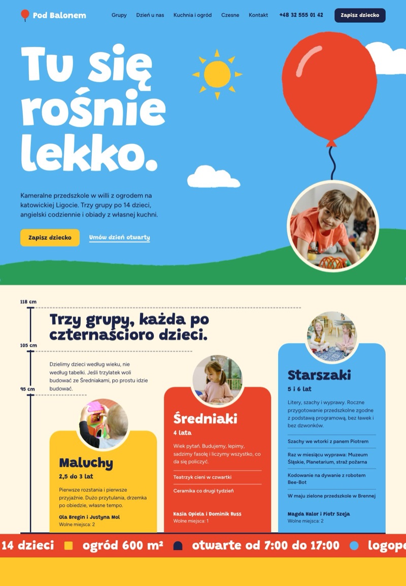 Przykładowa strona: Przedszkole