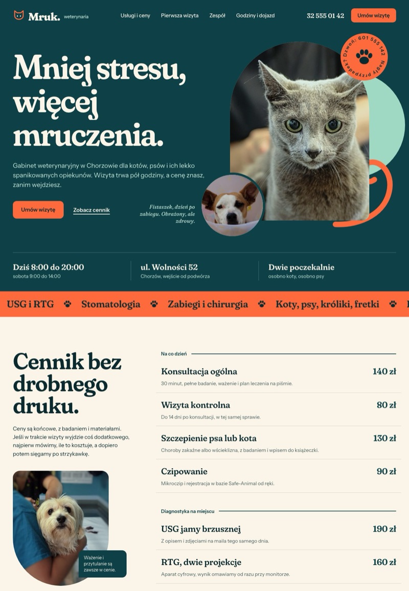 Przykładowa strona: Weterynarz